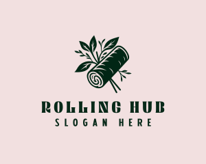 Spring Roll Leaf logo design