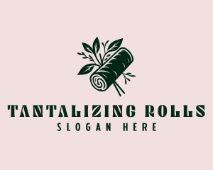 Spring Roll Leaf logo design