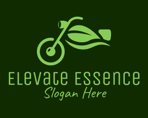 Eco Motorcycle Leaf  logo