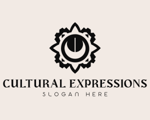 Abstract Sun Symbol logo