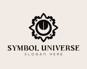 Abstract Sun Symbol logo