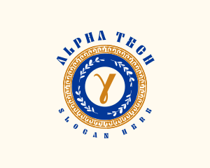 Greek Gamma Restaurant logo design