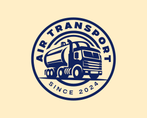 Logistics Truck Transportation logo design