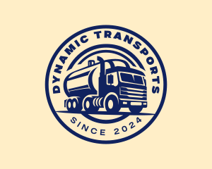 Logistics Truck Transportation logo design