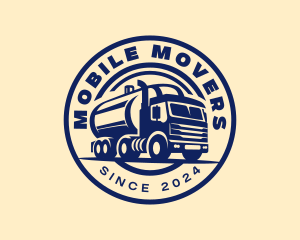 Logistics Truck Transportation logo design