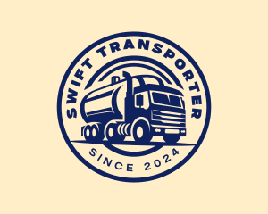 Logistics Truck Transportation logo design