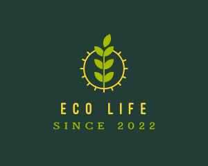 Eco Friendly Sun Plant logo design