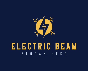 Charge Electricity Lightning logo design