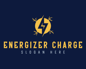 Charge Electricity Lightning logo design