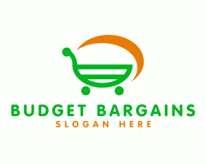 Shopping Cart Grocery logo design