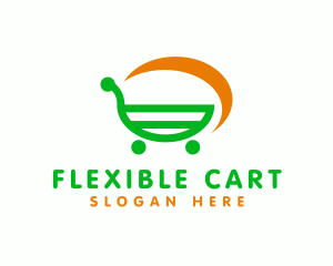 Shopping Cart Grocery logo design