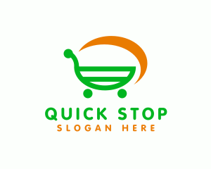 Shopping Cart Grocery logo design