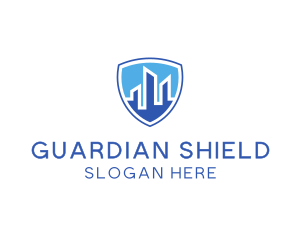 Office Building Security Shield logo design