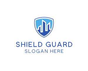 Office Building Security Shield logo design