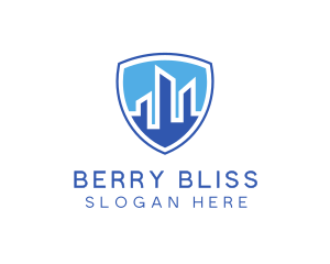 Office Building Security Shield logo design