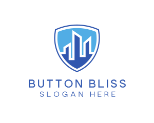 Office Building Security Shield logo design