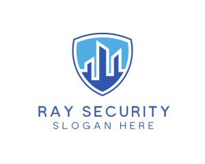 Office Building Security Shield logo design