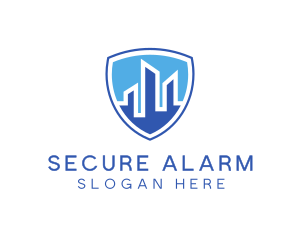 Office Building Security Shield logo design