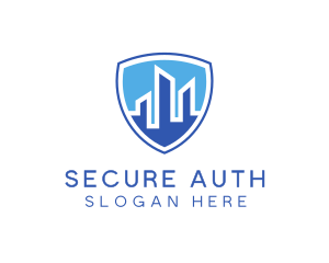 Office Building Security Shield logo design