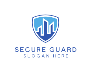 Office Building Security Shield logo design