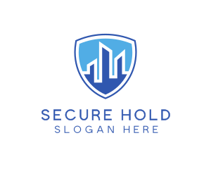 Office Building Security Shield logo design