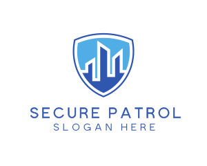 Office Building Security Shield logo design