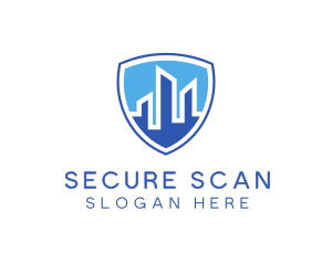 Office Building Security Shield logo design