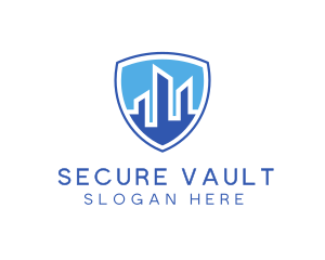 Office Building Security Shield logo design