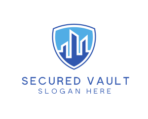 Office Building Security Shield logo design