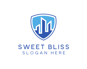 Office Building Security Shield logo design