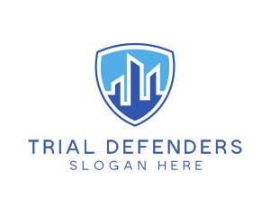 Office Building Security Shield logo design