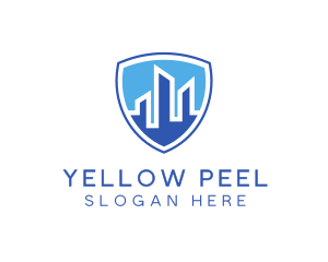 Office Building Security Shield logo design