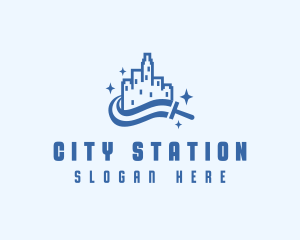 City Wipe Cleaning logo design