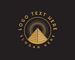 Egyptian Pyramid Landmark logo