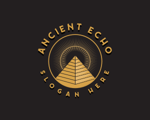 Egyptian Pyramid Landmark logo design