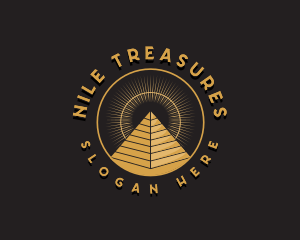 Egyptian Pyramid Landmark logo design