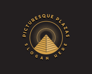 Egyptian Pyramid Landmark logo