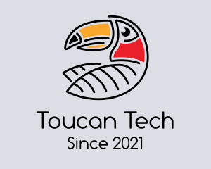 Toucan Bird Character logo
