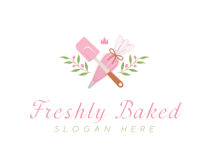 Kitchen Baking Spatula logo design