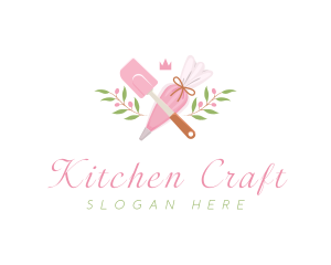 Kitchen Baking Spatula logo design