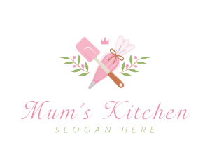 Kitchen Baking Spatula logo design