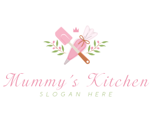 Kitchen Baking Spatula logo design