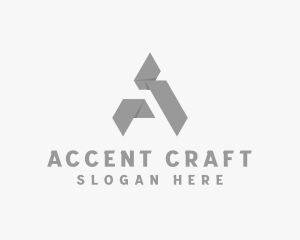 Paper Origami Craft  logo design