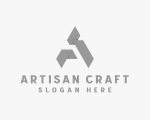 Paper Origami Craft  logo design