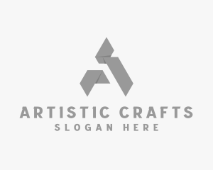 Paper Origami Craft  logo design