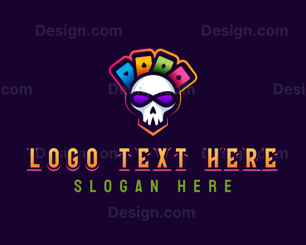 Gaming Casino Skull Logo