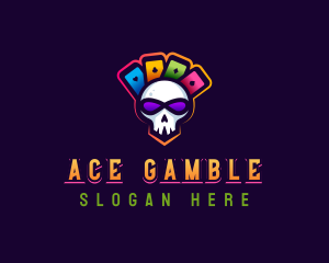 Gaming Casino Skull logo design