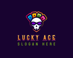 Gaming Casino Skull logo design