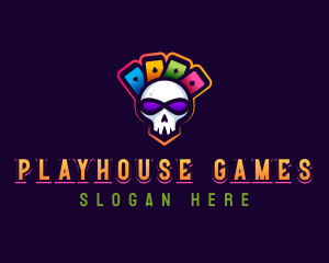 Gaming Casino Skull logo design