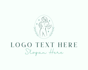 Sexy Woman Body Floral logo